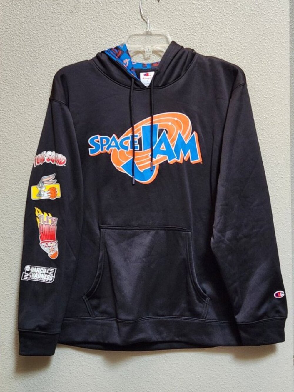 CHAMPION - SPACE JAM - March Madness Sweatshirt Hoodie - Large - NEW NWT